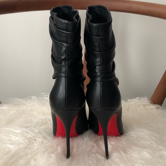 SOLD💥 LOUBOUTIN Ishtar 120 Leather Boots 37 - Picture 6 of 8